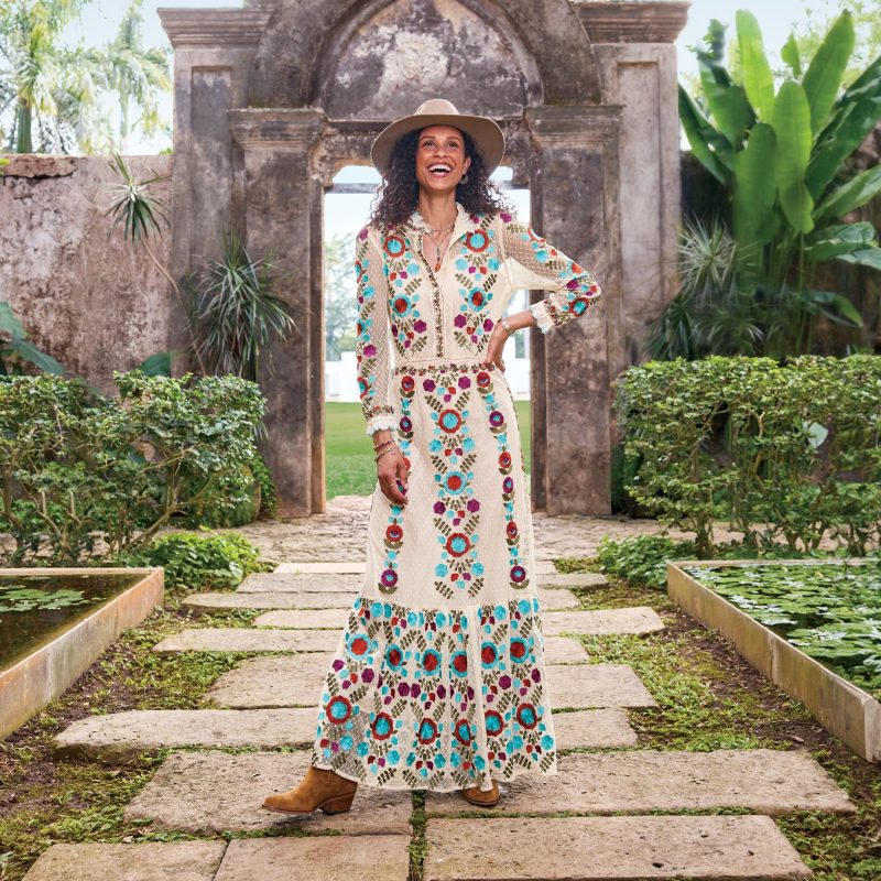 Ary Embroidered Maxi Dress